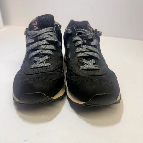 New Balance 574 Women’s Size 7.5 Encap Athletic Shoes Black Gold WL574VJC - Picture 1 of 8